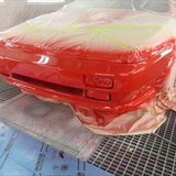 ロータスのエスプリ（E-82HI）：傷の修理方法と費用　フロントバンパー修理、塗装　作業工賃100,000円/合計金額（税込）108,000円