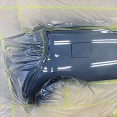トヨタのアルファード（DAA-AYH30W）：傷の修理方法と費用　左スライドドア、左クォーターパネル板金塗装他　合計金額（税込み）172,584円