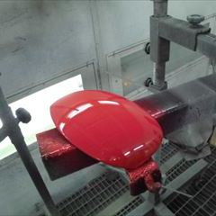 プジョーの1007（GH-ABKFV）：傷の修理方法と費用　センターローラー交換　部品代金16,000円/右フロントフェンダ、右ドアミラーカバー修理塗装、左スライドドア脱着・点検　ドア開閉不良修理、塗装　作業工賃125,000円/合計金額（税込）154,480円
