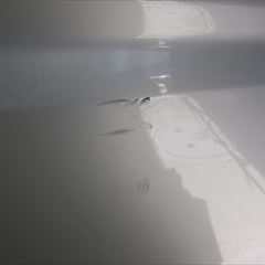 三菱のミニキャブバン（HBD-DS17V）：傷の修理方法と費用　右スライドドア板金塗装　作業工賃90,000円/合計金額（税込）97,200円