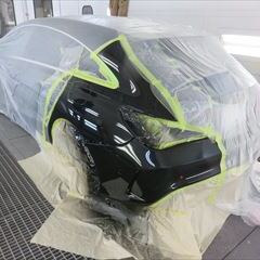 メルセデスベンツのCLAクラス（DBA-117946）：傷の修理方法と費用　左クォーターパネル、リアバンパー板金、塗装　作業工賃150,000円/合計金額（税込）162,000円