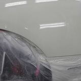 フェラーリのFF（ABA-F151）：傷の修理方法と費用　左リアバンパーストンガード交換、右クォーターパネル板金、塗装