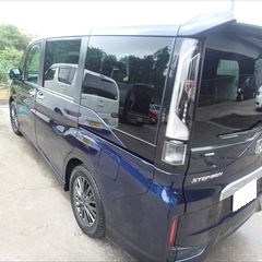ホンダのステップワゴンスパーダ（6AA-RP5）　傷の修理方法と費用　左リア廻り板金塗装　左リアドア交換　部品代78,600円　作業工賃・塗装費用189,582円