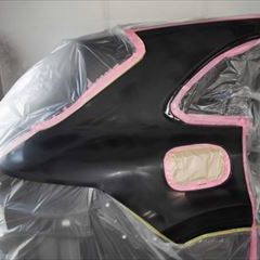 トヨタのハリアー（CBA-ACU30W）：傷の修理方法と費用　ルーフパネル・フード・左フロントフェンダ・右フロントフェンダ板金塗装、ウインドシールドガラス・バックドアガラスなどの交換、他