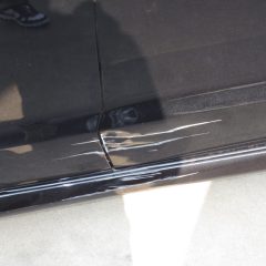 ホンダのオデッセイ　：傷の修理方法と費用　左Rドア・クォータパネル・サイドステップ　板金塗装　73,000円