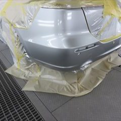 ホンダのオデッセイ（DBA-RB3）：傷の修理方法と費用　リアバンパー修理費用、塗装　作業工賃40,000円/合計金額（税込）43,200円