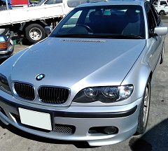 BMWの3シリーズ（GH-AV22）：左リアパワーウインドウレギュレータ交換　部品代14,300円/技術料15,000円（税別）