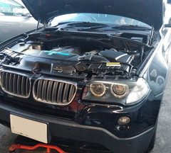 BMWのX3（ABA-PC30）：スターター交換、ボルトセット交換　部品代59,340円/技術料48,000円（税別）