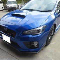 スバルのWRX（CBA-VAB）：傷の修理方法と費用　フロントバンパー修理費用　作業工賃40,000円／合計金額（税込）43,200円