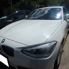 BMW １シリーズ （DBA-1A16）修理方法と費用　フロントバンパー 傷 板金工賃込み（税込）88,000円