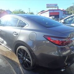 マツダ・MAZDA6（3DA-GJ2AP）：傷の修理方法　リアバンパー、左リアフェンダー鈑金
