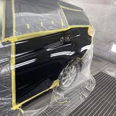 ホンダ シャトル（DBA-GK8）：傷の修理方法　左フロントドアパネル板金塗装　左リアドアパネル板金塗装　左リアアウトサイドパネル板金塗装　パーツ交換　